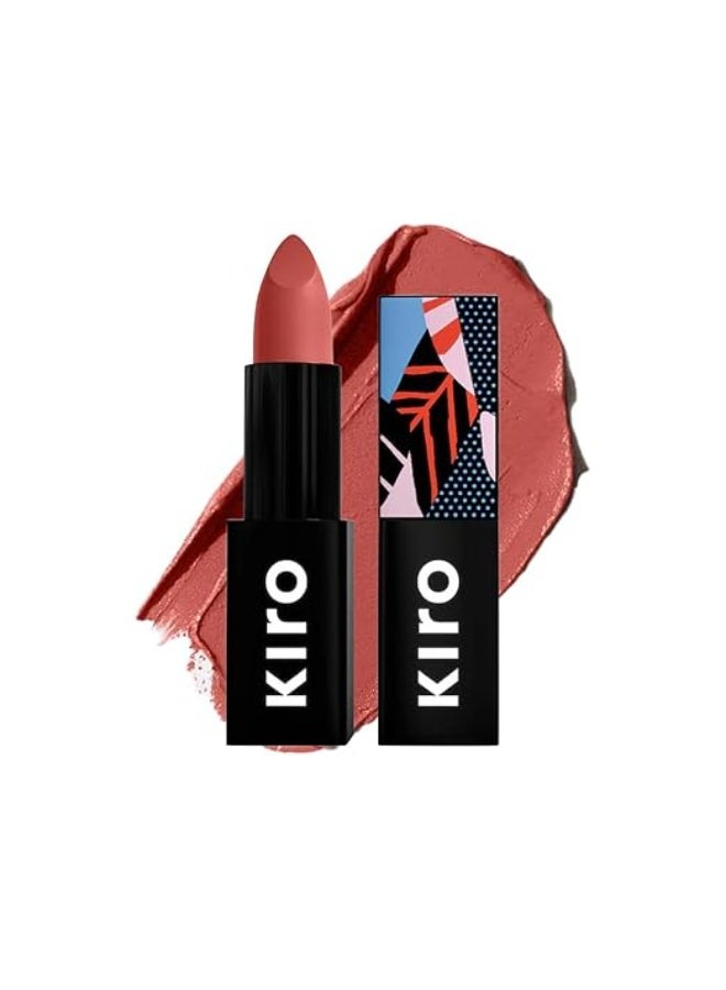 كيرو أحمر شفاه كيرو مويست مات - لون خوخي داكن (مرجاني نيود)، 4.2 غرام | غني بالأصباغ، يدوم طويلاً، مرطب، لا يسبب الجفاف، لا يتلطخ، مقاوم للتلطخ | عناية بالبشرة غنية بالزيوت الطبيعية - Image 1